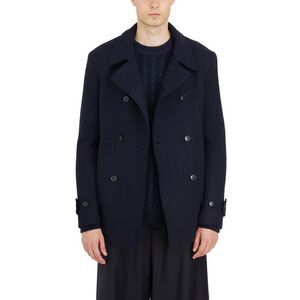 BARENA Men's Double-Breasted Wool Blend Peacoat Men BLUE Outerwear